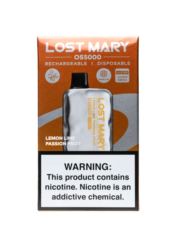 Lemon Lime Sparkling Lost Mary OS5000 Luster