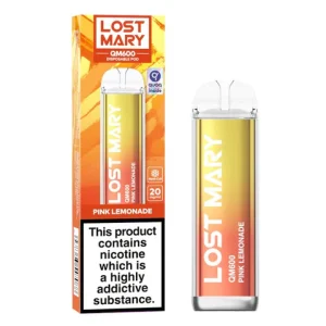 Lost Mary QM600 Pink Lemonade Disposable Vape